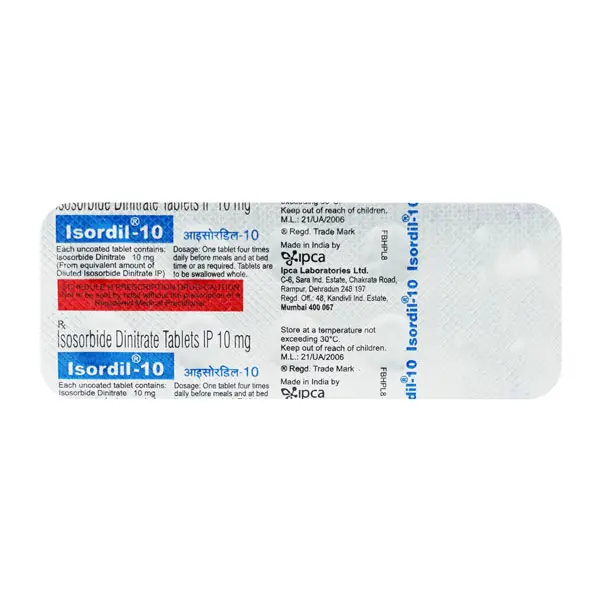 Isordil 10 Tablet